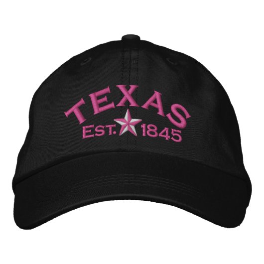 Texas Star Bestickte Kappe (Vorderseite)