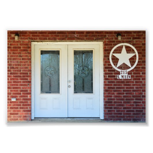 Texas Star Doppeltüren Fotodruck (Vorne)