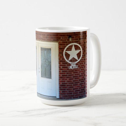 Texas Star Doppeltüren Kaffeetasse (VorderseiteRechts)