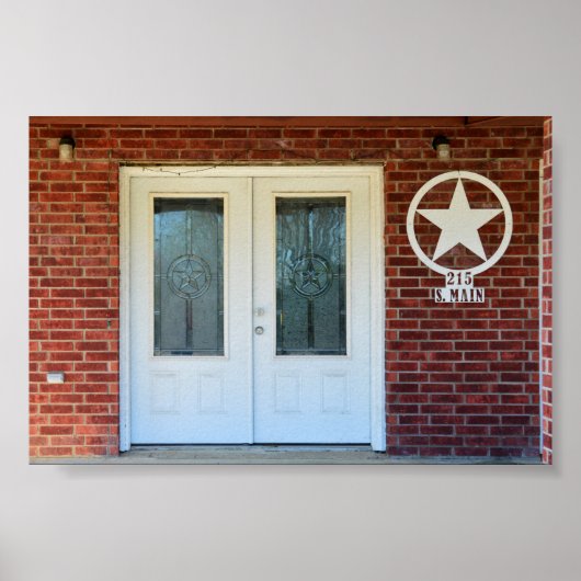 Texas Star Doppeltüren Poster (Vorne)