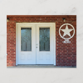 Texas Star Doppeltüren Postkarte