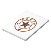 TEXAS STAR EMBLEM NOTIZBLOCK (Rotiert)