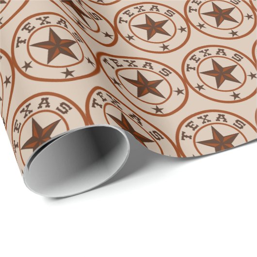 Texas Star Geschenkpapier (Rolleneckpunkt)