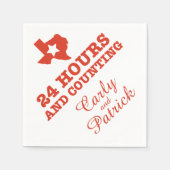 Texas Star Probe Dinner | 24 Stunden & Zählung Serviette (Vorderseite)