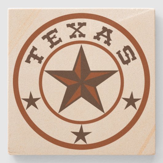Texas Star Steinuntersetzer (Vorderseite)
