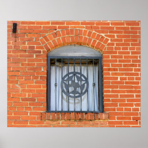Texas Star Window Poster