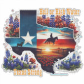 Texas Stark Aufkleber (Vorderseite)