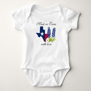Texas State Bluebonnets Txst Floral Baby-Body Baby Strampler