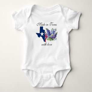 Texas State Bluebonnets Txst Floral Baby Bodysuit Strampler