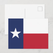Texas State Flag Iconic Lone Star Patriot Postkarte (Vorne/Hinten)