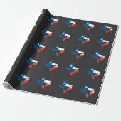 Texas State Flag Longhorn Silhouette Geschenkpapier (Ungerollt)