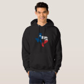 Texas State Flag Longhorn Silhouette Hoodie (Vorne ganz)