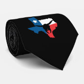 Texas State Flag Longhorn Silhouette Krawatte (Gerollt)