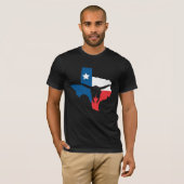 Texas State Flag Longhorn Silhouette T-Shirt (Vorne ganz)