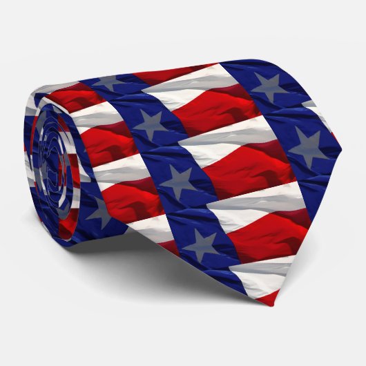 Texas State Flag Pop Art Necktie Krawatte (Gerollt)