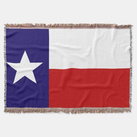 Texas State Flag Print Patriotic Decke (Vorderseite)