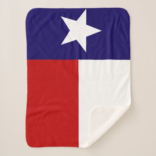 Texas State Flag Print Patriotic Sherpadecke (Vorderseite)