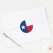 Texas State Flag USA Runder Aufkleber (Umschlag)