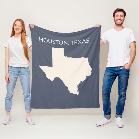 Texas State Karte Home Decor Fleecedecke (Beispiel)