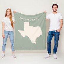 Texas State Karte Home Decor Sherpa-Decke