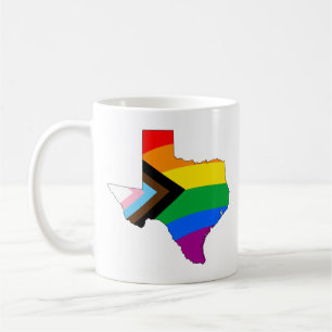 Texas State Pride LGBTQ Progress Pride Kaffeetasse