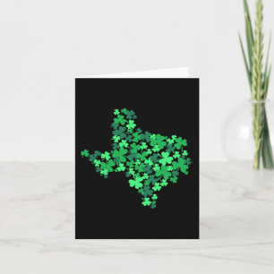 Texas State Shamrock Lucky Texan St. Patrick Tag G Karte
