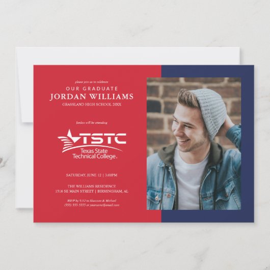Texas State Technical College Graduation Ankündigung (Vorderseite)