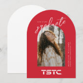 Texas State Technical College Graduation Einladung (Vorne/Hinten)