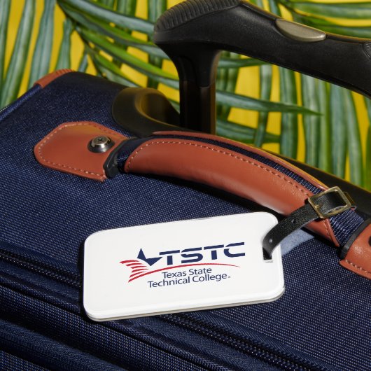 Texas State Technical College-Logo Gepäckanhänger (Vorderseite Insitu 3)
