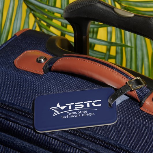 Texas State Technical College-Logo Gepäckanhänger (Vorderseite Insitu 3)