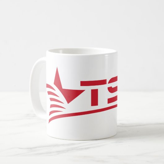 Texas State Technical College-Logo Kaffeetasse (Vorderseite Links)