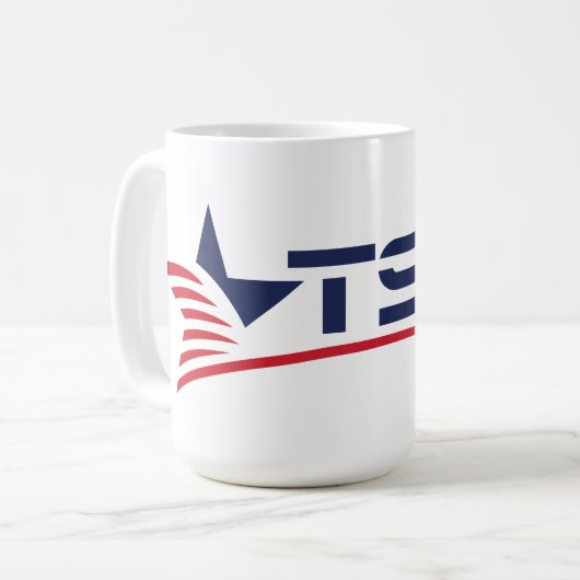 Texas State Technical College-Logo Kaffeetasse (Vorderseite Links)