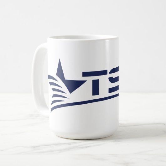 Texas State Technical College-Logo Kaffeetasse (Vorderseite Links)