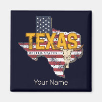 Texas State Vereinigte Staaten Retro Karte Vintage