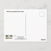 Texas Steam Locomotive Postcard Postkarte (Rückseite)