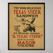 Texas Steer Poster (Vorne)