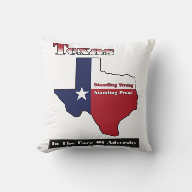 Texas Stehend Strong Kissen (Vorderseite)
