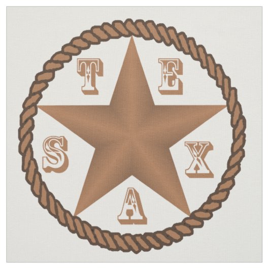 Texas-Stern mit der Seil-Grenze groß IRGENDEINE Stoff (Muster)