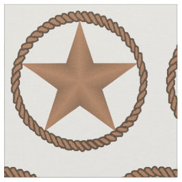Texas-Stern mit Seil-Grenze IRGENDEINE FARBE Stoff