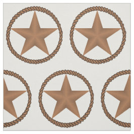 Texas-Stern mit Seil-Grenze IRGENDEINE FARBE Stoff