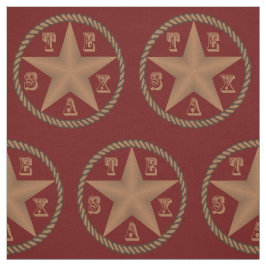Texas-Stern mit Seil-Grenze IRGENDEINE FARBE Stoff