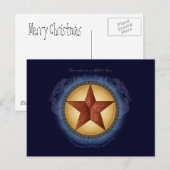 Texas-Stern-Postkarte Feiertagspostkarte (Vorne/Hinten)