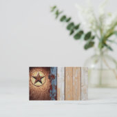 Texas-Stern-südwestliche Visitenkarten Visitenkarte (Stehend Vorderseite)