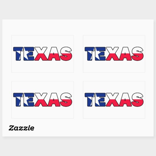 Texas Sticker (Blatt)