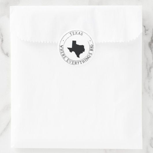 Texas Sticker Umschlag Aufkleber (Tasche)