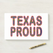 Texas Stolz Bluebonnet Post-it Klebezettel (Auf Schreibtisch)