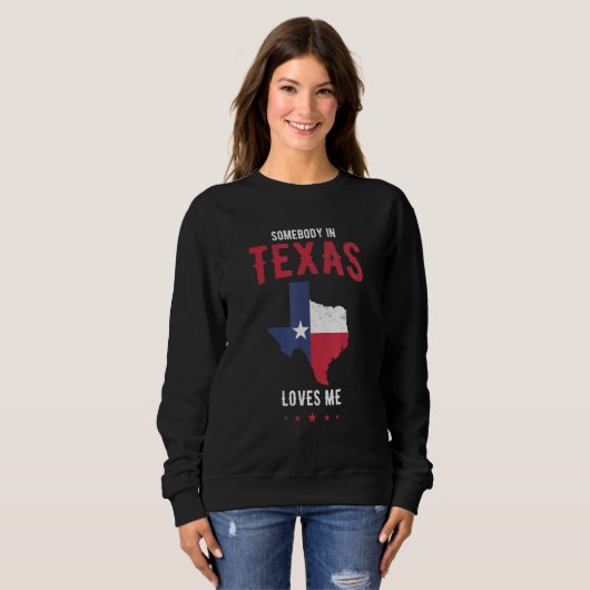 Texas Stolz in Texas Staat oder jemand in Texas Lo Sweatshirt (Vorne ganz)