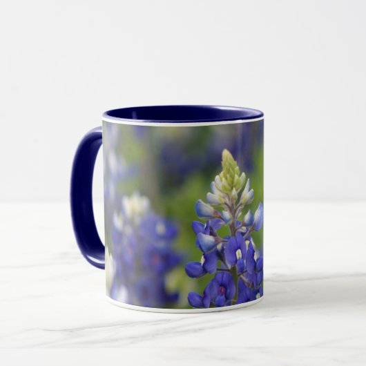 Texas-Stolzbluebonnet-Staats-Blumen-Kaffee-Tasse Tasse (Vorderseite Links)
