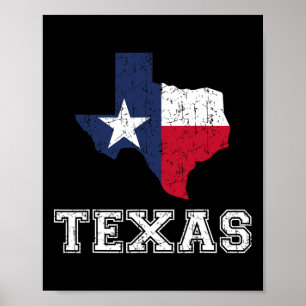 Texas stolzer Texaner Patriot Amerikanisch USA-Fla Poster