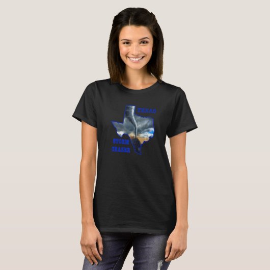 Texas Storm Hurricane Tornado Chaser Watcher Meteo T-Shirt (Vorne ganz)